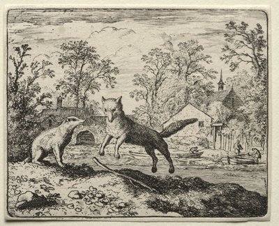 Reynard the Fox: Reynard dělá pokání. od Allart van Everdingen