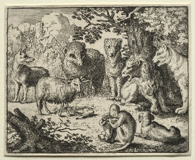 Reynard the Fox: The Arrival of the Packet. od Allart van Everdingen
