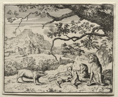 Reynard the Fox: The Badger volá Reynarda k soudu od Allart van Everdingen