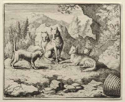 Reynard the Fox: The Cat volá Reynarda k soudu. od Allart van Everdingen