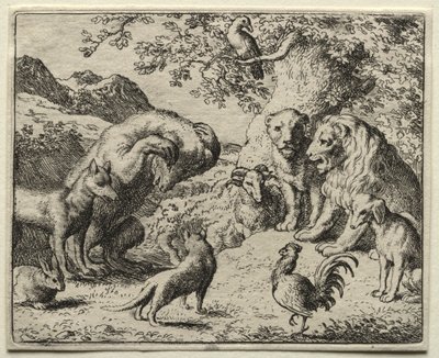 Reynard the Fox: The Complaint of the Bear. od Allart van Everdingen