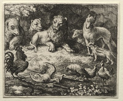 Reynard the Fox: The Cock stížnost od Allart van Everdingen