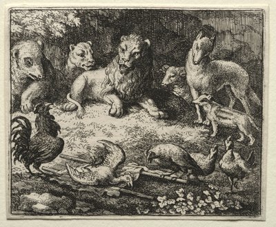 Reynard the Fox: The Cock stížnost. od Allart van Everdingen