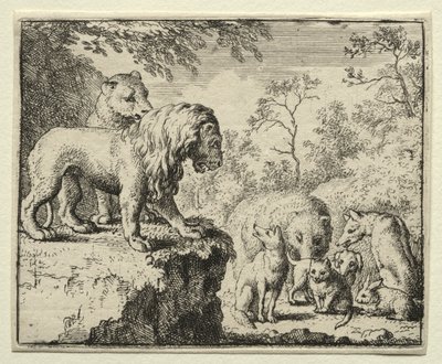Reynard the Fox: The Pardon of Reynard. od Allart van Everdingen