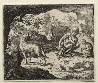 Reynard the Fox: The Wolf in the Monkeys Den. od Allart van Everdingen