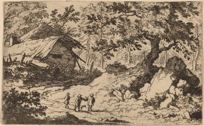 Ruinous Cottage, pravděpodobně c. 16451656. od Allart van Everdingen