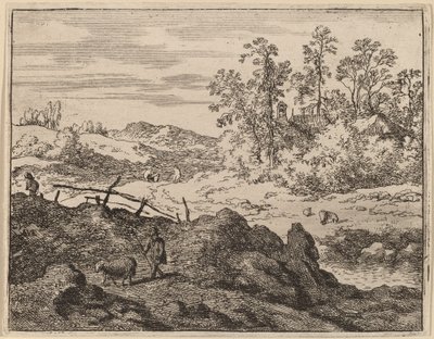Pastýř s beránkem, pravděpodobně c. 16451656. od Allart van Everdingen