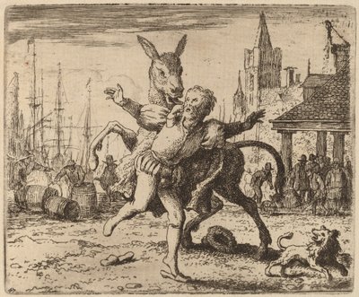Ass and the Hound, pravděpodobně c. 16451656. od Allart van Everdingen