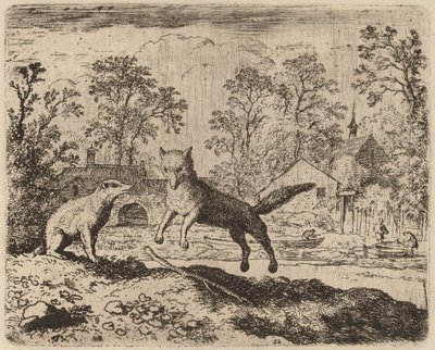 Jezevec ukládá Reynardovi pokání, pravděpodobně c. 16451656. od Allart van Everdingen