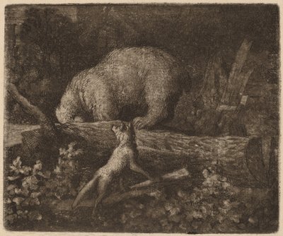 The Bear Trapped, pravděpodobně c. 16451656. od Allart van Everdingen
