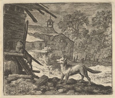Kočka leze do stodoly, 1650-75. od Allart van Everdingen