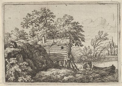Rybářská bouda, 17. století. od Allart van Everdingen