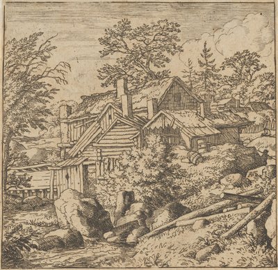 Hamlet on the Mountain Side, polovina 17. stol., polovina 17. stol. od Allart van Everdingen