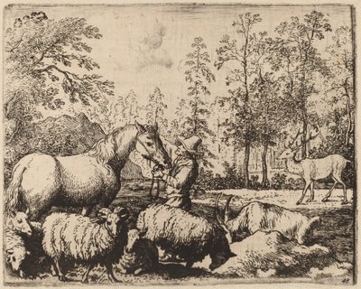 Kůň a jelen, pravděpodobně c. 16451656. od Allart van Everdingen