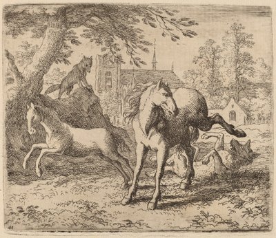 Klisna a vlk, pravděpodobně c. 16451656. od Allart van Everdingen