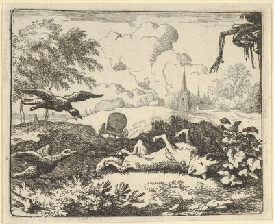 Čtení o trestní akci proti Renardovi, 1650-75. od Allart van Everdingen