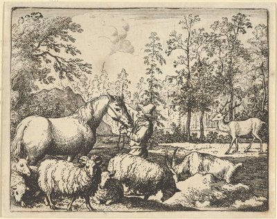 Příběh koně, který se chce pomstít na jelenovi, 1650-75. od Allart van Everdingen