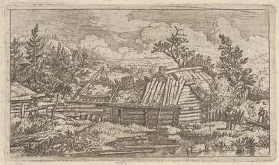 Dva paprsky plovoucí ve vodě, 17. století. od Allart van Everdingen