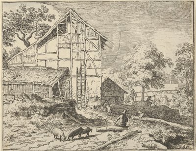 Dva žebříky, 17. století. od Allart van Everdingen
