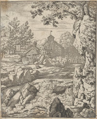 Vodopád, 17. století. od Allart van Everdingen