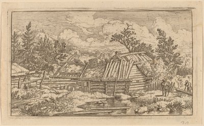 Dva paprsky plovoucí ve vodě, pravděpodobně c. 16451656. od Allart van Everdingen