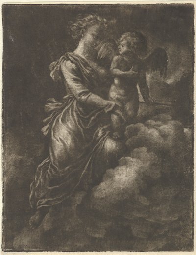 Venuše a Amor, 17. století. od Allart van Everdingen