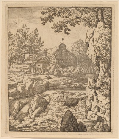 Vodopád, pravděpodobně c. 16451656. od Allart van Everdingen