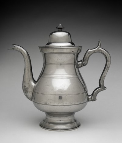 Čajová konvice, c. 1829-1842 (britannia metal) od Allen Porter