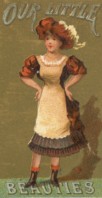 Ze série Girls and Children N58 propagující cigarety Our Little Beauties pro Alle..., 1887. od Allen and Ginter
