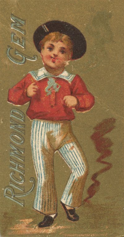 Ze série Girls and Children N65 propagující cigarety Richmond Gem pro Allen &..., ca. 1886. od Allen and Ginter