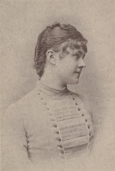 Lili Rupp, ze série herečky N67 propagující cigarety Virginia Brights pro A..., ca. 1888. od Allen and Ginter