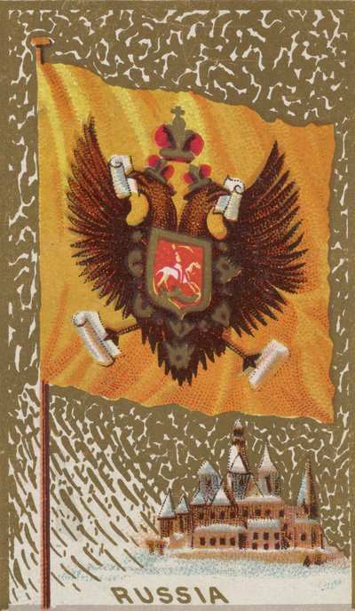 Rusko, od Flags of All Nations, Series 1 N9 pro Allen & Ginter Cigarettes Brands, 1887. od Allen and Ginter