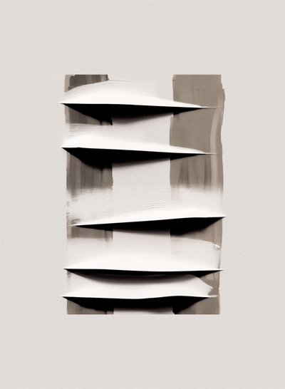 Abstraktní vrstvené záhyby od Alma