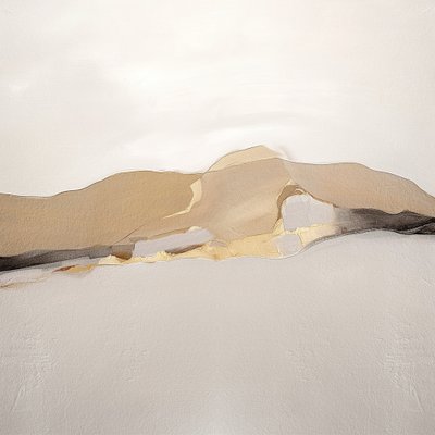 Zlatá abstraktní krajina od Alma