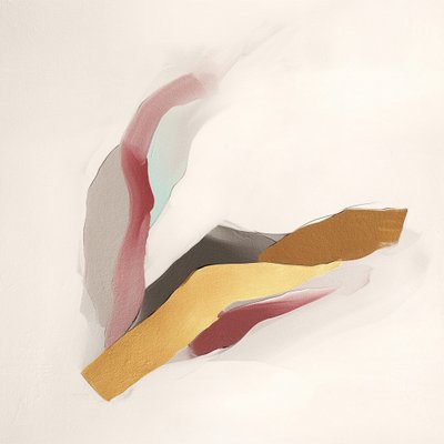 Moderní abstraktní obraz s motivem tekoucího zlata od Alma