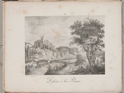 Umění litografie: Landeck in Tirol, deska III od Alois Senefelder