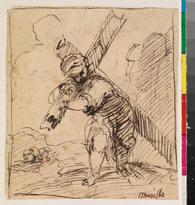 Kristus nesoucí kříž, recto, 17. století od Alonso Cano
