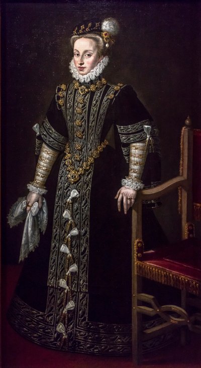 Portrét Anny Rakouské od Alonso Sanchez Coello