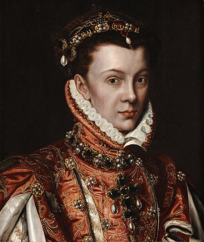 Portrét Alžběty z Valois od Alonso Sánchez Coello