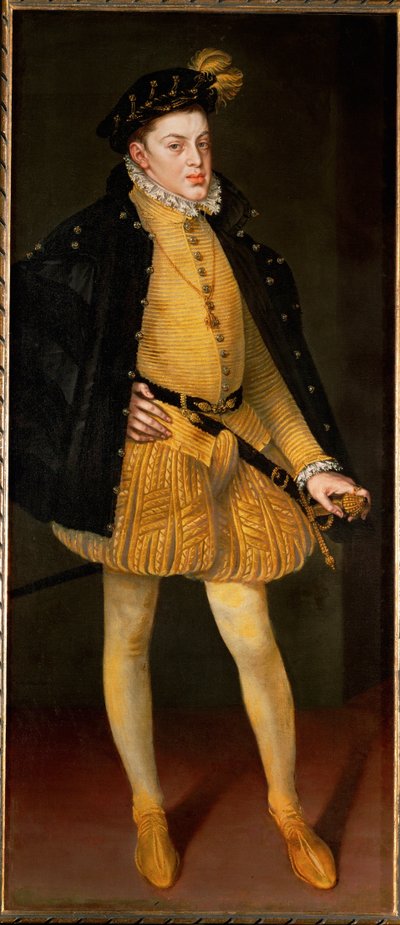 Nemluvně Don Carlos, syn Filipa II. a jeho první manželky a sestřenice Marie Portugalské... (malba na plátně) od Alonso Sánchez Coello