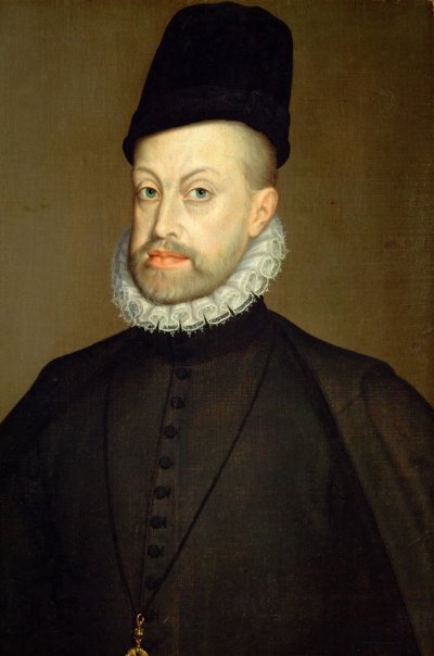 Portrét Filipa II. 1527-1598, krále Španělska a Portugalska, 1568 od Alonso Sánchez Coello