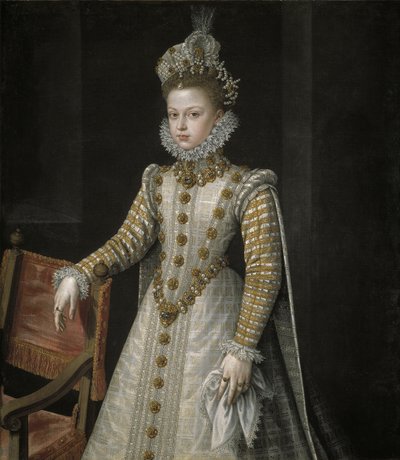 Infanta Isabella Clara Eugenia 1566-1633, 1579 od Alonso Sánchez Coello