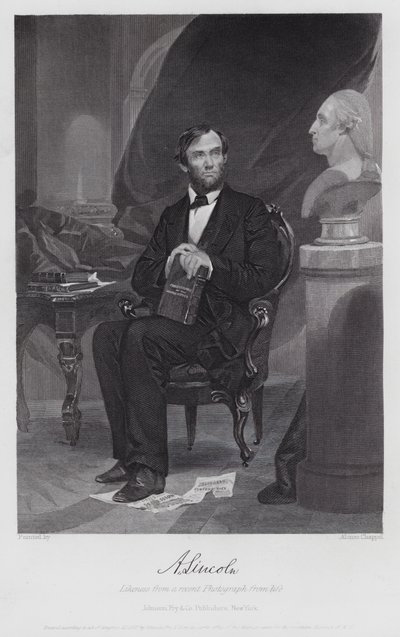 Abraham Lincoln (rytina) od Alonzo (after) Chappel