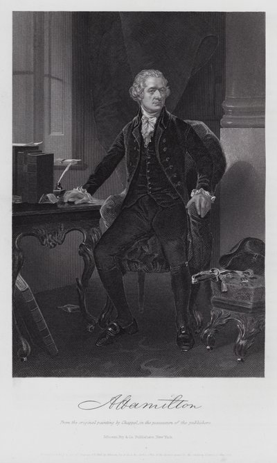 Alexander Hamilton (rytina) od Alonzo (after) Chappel