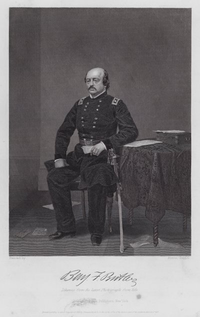 Benjamin F Butler (rytina) od Alonzo (after) Chappel