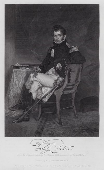 David Porter (rytina) od Alonzo (after) Chappel