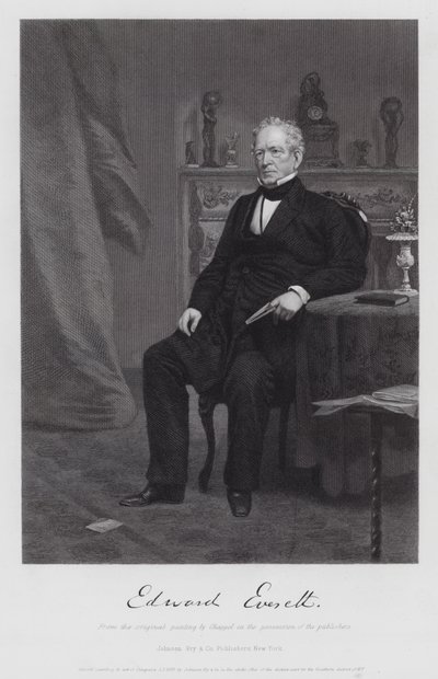 Edward Everett (rytina) od Alonzo (after) Chappel