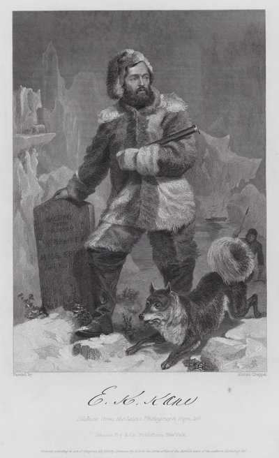 Elisha Kent Kane (rytina) od Alonzo (after) Chappel