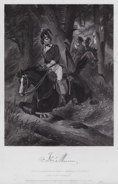 Francis Marion (rytina) od Alonzo (after) Chappel