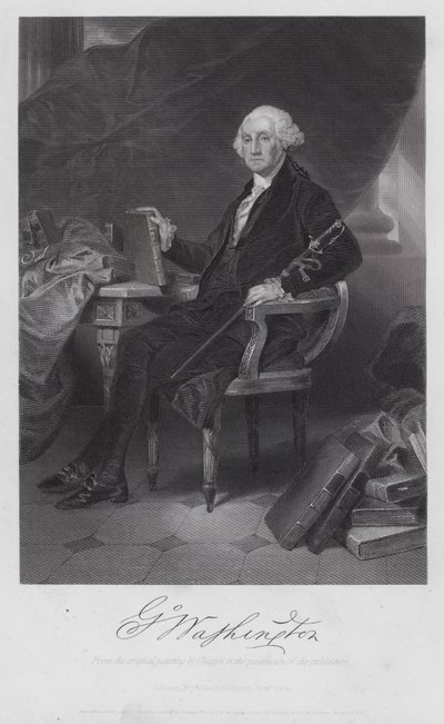 George Washington (rytina) od Alonzo (after) Chappel